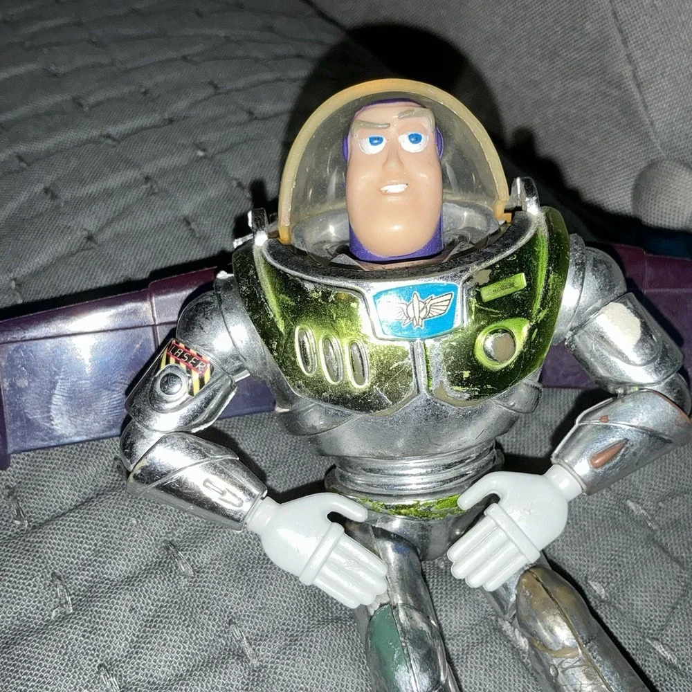 Toy Story Buzz‎ Lightyear Figure Limited Metallic Silver THINKWAY